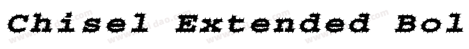 Chisel Extended Bold Italic字体转换